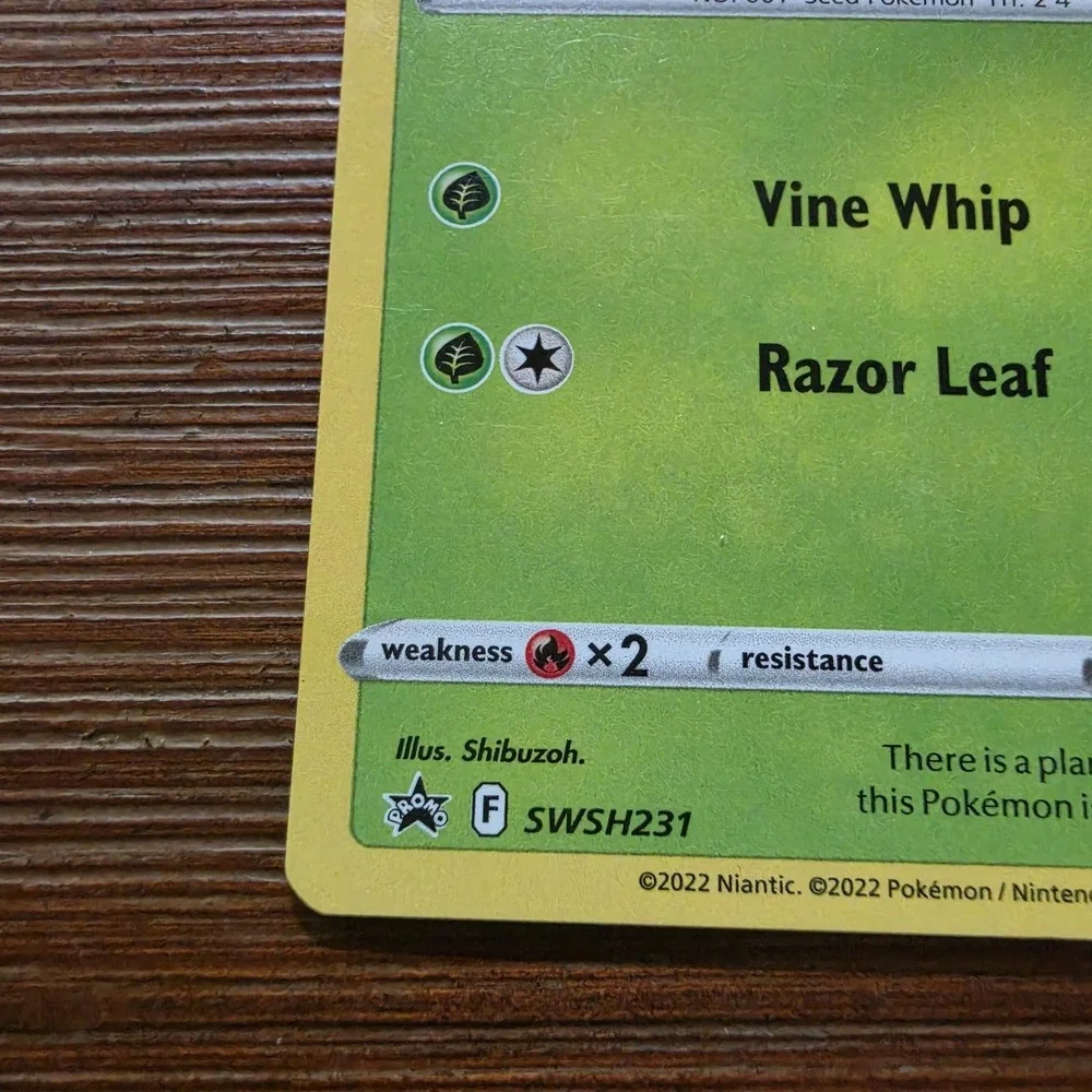 Bulbasaur SWSH231 Pokémon GO Ultra Holo Rare Black Star Promo Pokemon Card